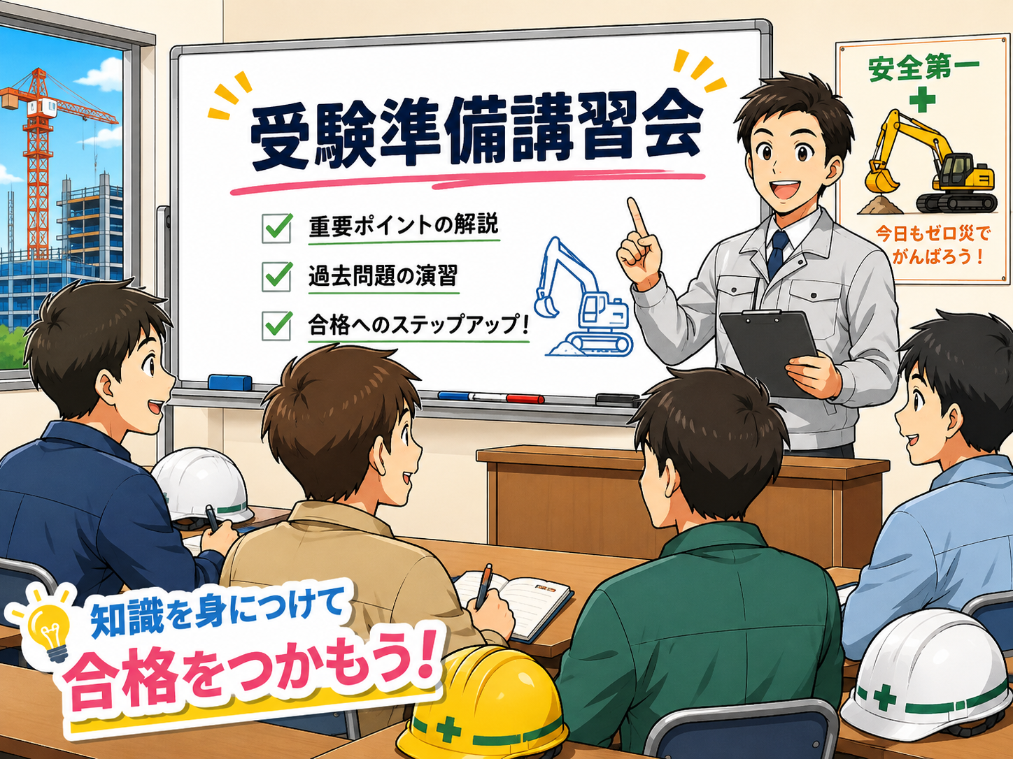 🚜 ④2級建設機械施工管理技士｜第一次検定・第二次検定受験準備講習会受講の合格対策
