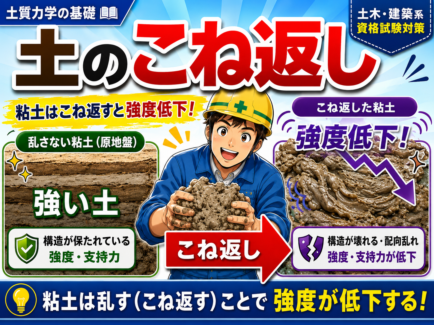1-3土木工学 (土のこね返し鋭敏比)