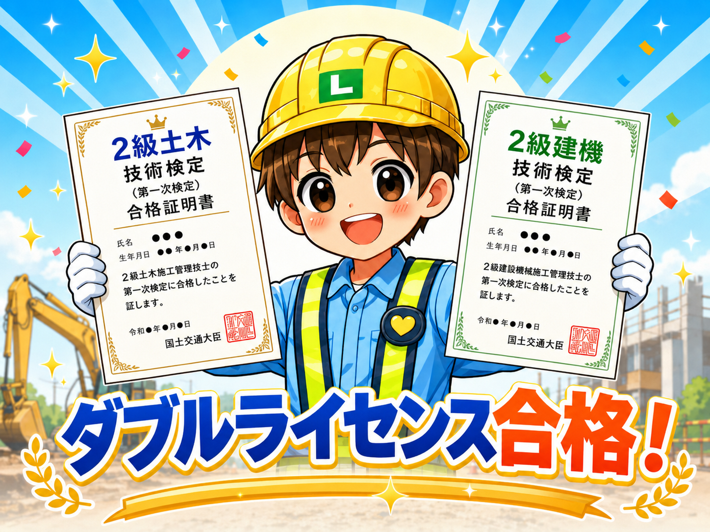 🚜×🏗️ 2級建設機械施工管理技士と2級土木施工管理技士は相性抜群｜ダブルライセンスのメリットと効率的な取り方